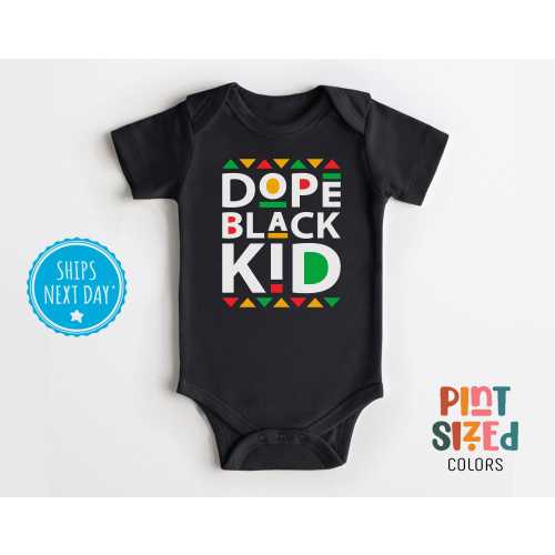 Dope Black Kid Onesie® - Cute Black History Month Bodysuit - BLM Baby Boy Onesie®