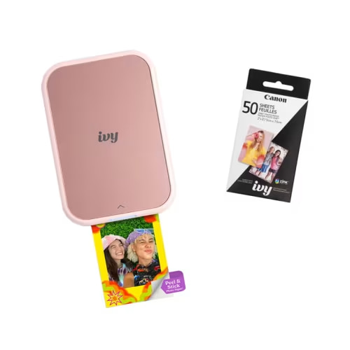 Canon IVY 2 Mini Photo Printer Bundle - Pink | Costco
