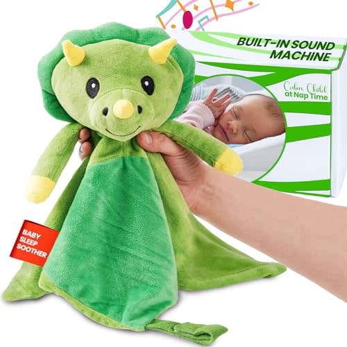 Newborn Gift - White Noise & Lullaby Plush Lovey Helps Speed up Pre-Sleep Calming Routine - Reduce Night Wakeups – More Quality Sleep for Mom – Baby Gift Newborn - Toddler Toy