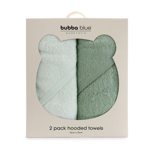 Bubba Blue Sundae Hooded Towel 2 Pack Greentea