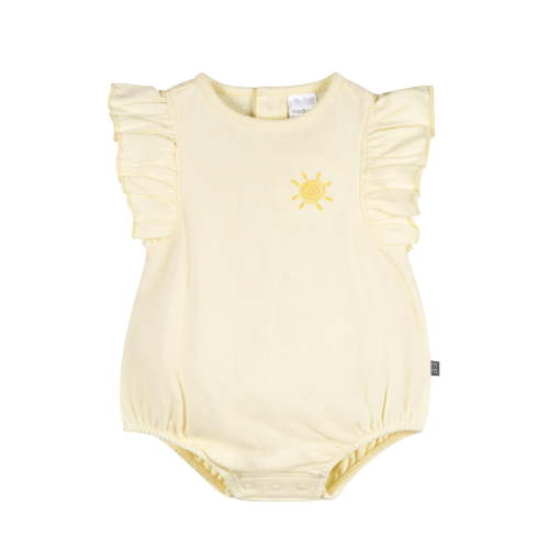 Modern Moments by Gerber Baby Girl Organic Dumpling Romper, Sizes 0/3 Months - 24 Months