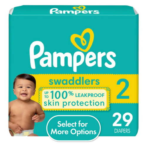 Pampers Swaddlers Diapers Size 2, 29 Count (Select for More Options)