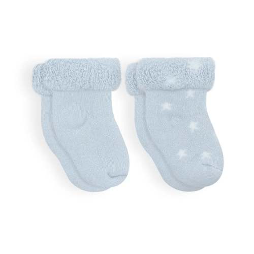 Terry Socks - 2 Pack - Ice Blue + Stars – Bumps N Bundles