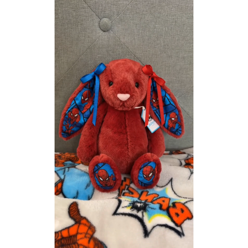 SpiderMan Custom Bunny Plush