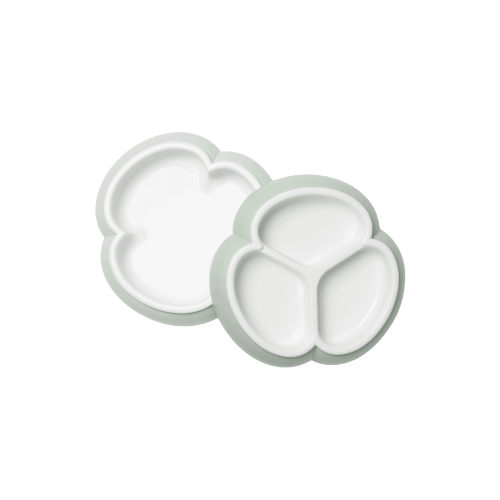 Baby Plate Set, 2-pack : Powder green