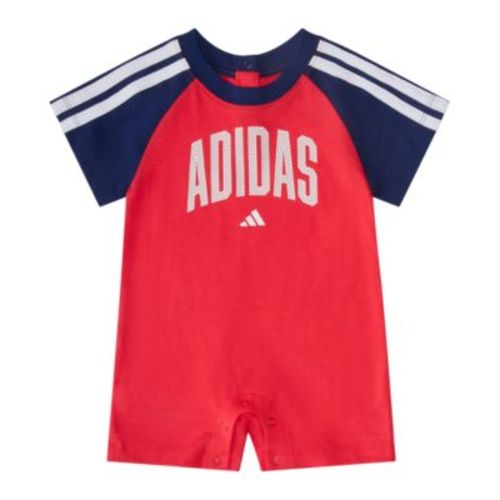 Baby Boys' Short-Sleeve 3-Stripe Coverall