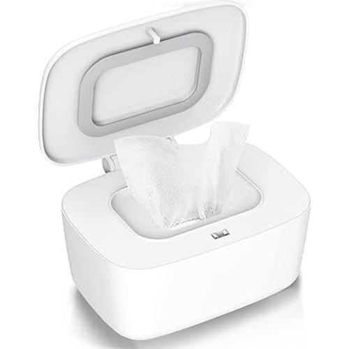 Zdolmy Wipes Dispenser, Wipe Holder for Baby, Refillable Wipe Container, Portable Press to Open, Non-Slip