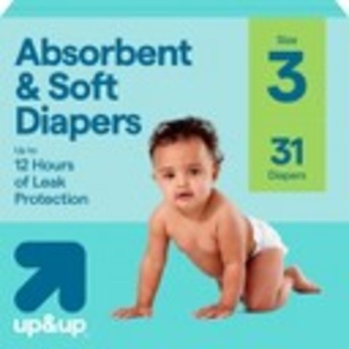 "up and up diapers size 3"