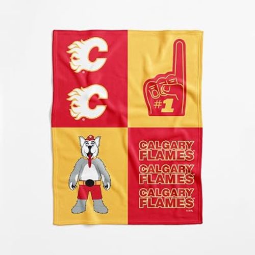 NHL Officially Licensed Baby Swaddle Blanket, 40 x 50 in, Soft Lightweight Polyester, Domino Design