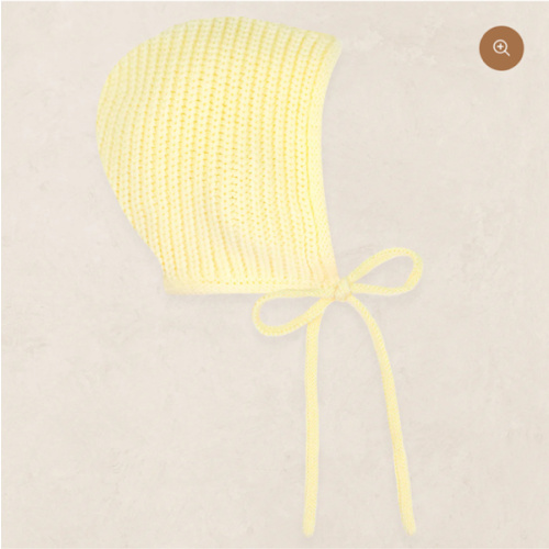 Knit Bonnet - Butter Yellow