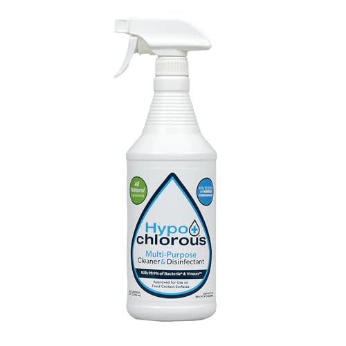 Hypochlorous Acid Spray for Home, 32oz Cleaner | Disinfectant Safe for Kids & Pets - Multi-Purpose Eco-Friendly HOCl Spray, Non-Toxic Cleaner for Home, Skin & Surfaces