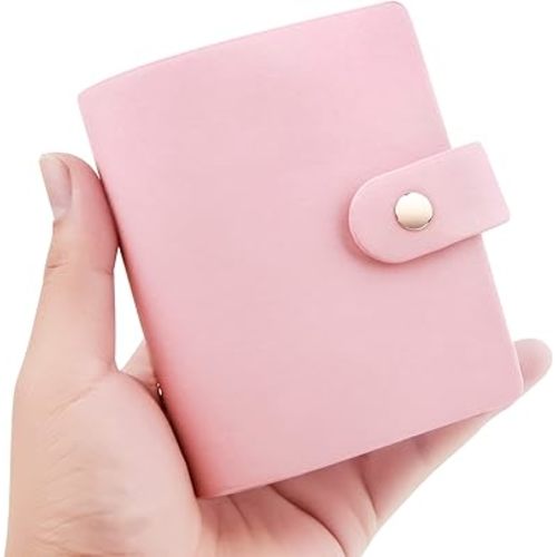 Ruibytree 52 Pockets Small Photo Album 2x3 for Fujifilm Instax Mini Series Instant Film, Polaroid Snap, Z2300, SocialMatic Instant Cameras & Zip Printer (Pink, 1Pack)