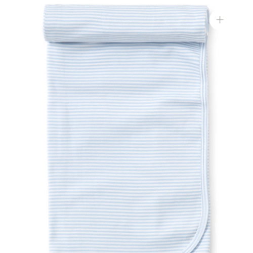 Simple Stripes Blue Blanket
