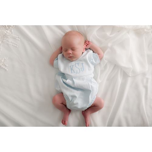 Personalized Boys bubble, monogrammed bubble, coming home outfit, sk creations, pima cotton,