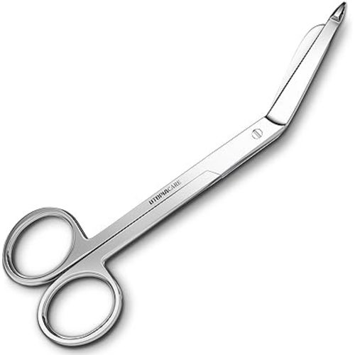 Utopia Care Bandage Scissors, 5.5 Inch Stainless Steel Shears for First Aid and Professional Use – Silver