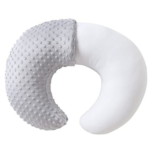 Nursing Pillow and Positioner, Breastfeeding, Bottle Feeding, Baby Sitting Support, Tummy Time Support for Baby Boys and Girls, Propping Baby Pillow (Naked Pillow)
