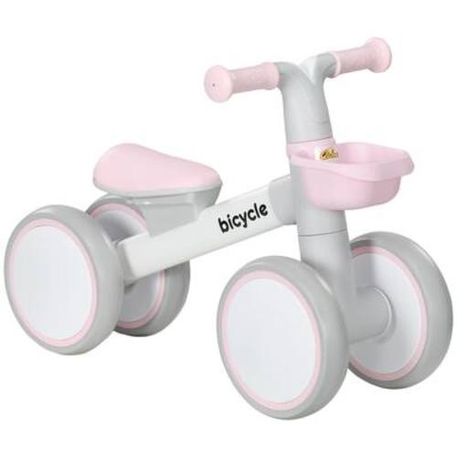 Qaba - Bike for Toddlers 1-3 Years with Adjustable Seat, Silent Wheels