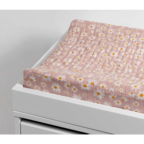 Babyletto Quilted Changing Pad Cover in GOTS Certified Organic Muslin Cotton