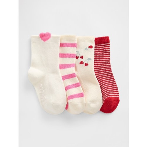 Baby & Toddler Crew Socks (4-Pack)