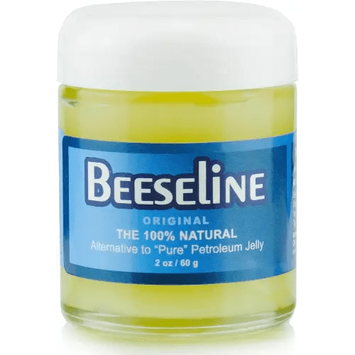 Beeseline Original - 100% Natural & Hypoallergenic Alternative to Petroleum Jelly - Lips, Hands, Baby, Makeup Remover and More (Glass Jar) (2 oz)