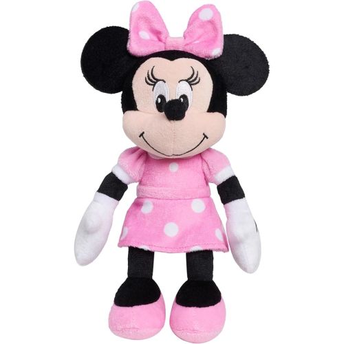 Disney Junior Mickey Mouse Bean Plush Minnie Mouse Stuffed Animal, Kids Toys for Ages 2 Up by Just Play
