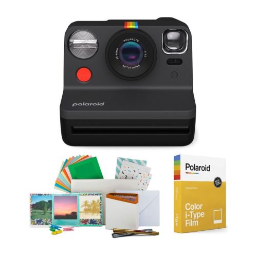 Polaroid NOW Instant Camera Generation 2 (Black) w/Color Instant Film Bundle
