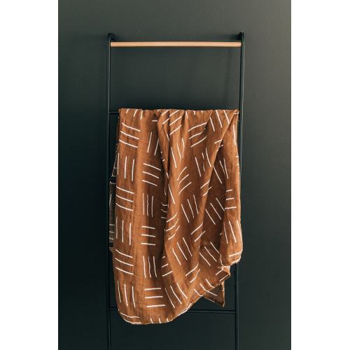 Mustard Mudcloth Muslin Swaddle Blanket – Mebie Baby