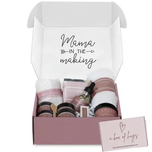Postpartum Gift Box and Pregnancy Gift Basket for a New Mom
