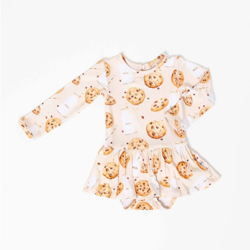 One Smart Cookie Long Sleeve Ruffle Dress