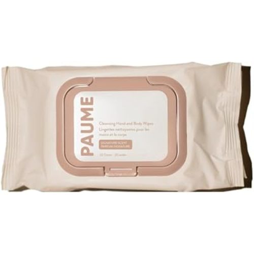 PAUME Cleansing Hand and Body Wipes, Made With Squalane and Safflower Oil, Cleanse & Refresh Hands, 1 Pack - 20 Wipes
