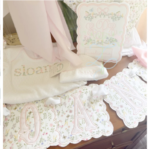 Name Pennant Banner – Tracie Zegel Embroidery and Design