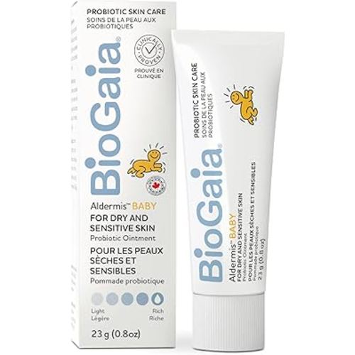 BioGaia Aldermis Baby | Shea Butter + Probiotics + Natural Oils for Skincare | Ointment 23g | For dry and sensitive skin