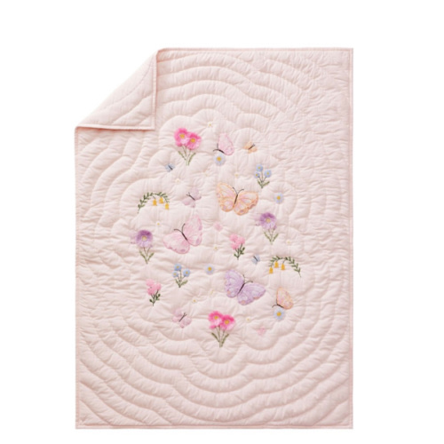 Wildflower Butterfly Baby Quilt | Pottery Barn Kids