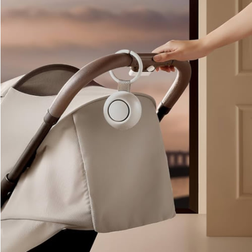 2025 Mom's Choice Awards, Portable Sound Machine for Baby Adult, AI Cry Detection, 18 Soothing Sound, Bluetooth Rechargeable White Noise Machine for Home Office Travel, Nursery Light, Gray