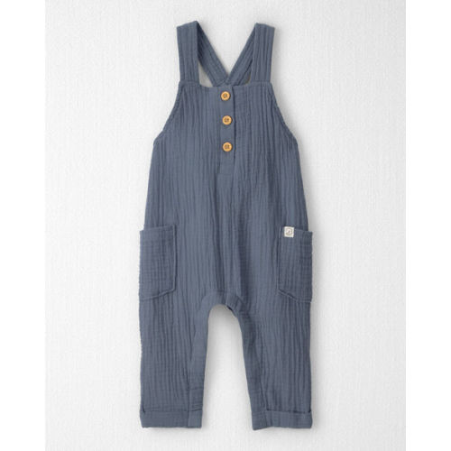 Gauze Overalls - Coastal Blue | Carter's—SIZE 6MO