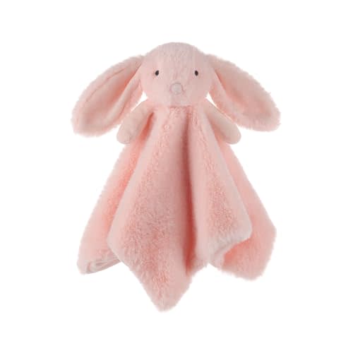 Apricot Lamb Stuffed Animals Blush Bunny Rabbit Security Blanket Infant Nursery Character Blanket Luxury Snuggler Plush Baby Lovey(Blush Bunny)