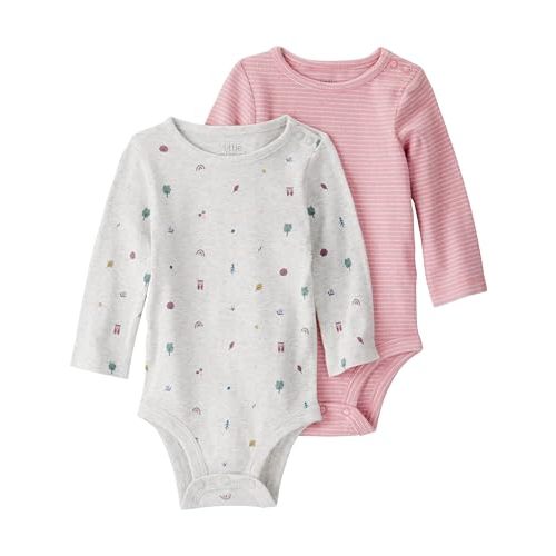 little planet by carter's baby-girls 2-pack Long Sleeve Bodysuits Made With Organic Cotton
