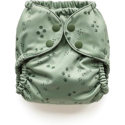 Esembly Cloth Diaper Cover - Tiny Tracks, Size 1 (7-17lbs)