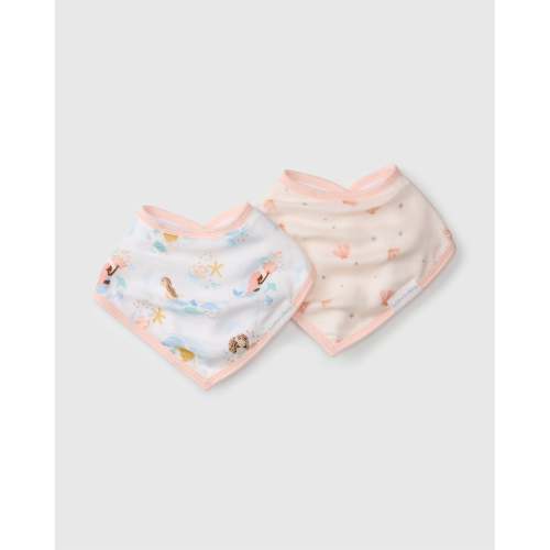 Bandana Bib Set - 2 Pack - Mermaids