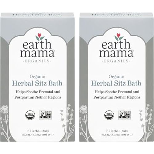 Earth Mama Angel Baby Postpartum Bath Herbs, 6 Count (Pack of 2)