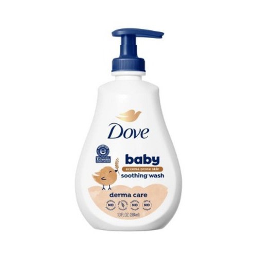 Baby Dove Derma Care Soothing Baby Body Wash & Shampoo with Colloidal Oatmeal - 13 fl oz: Paraben-Free, Sulfate-Free, Dye-Free, No Fragrance Added