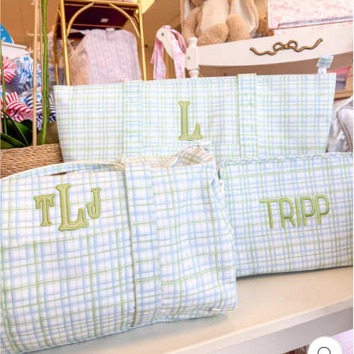 TRVL Duffel Bag- Classic Plaid Green – VACE