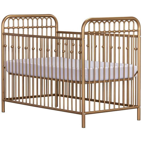 Little Seeds Monarch Hill Ivy Metal Baby Crib, Gold