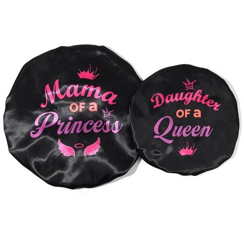 Bonnet Set Baby Mommy Bonnet Sleep Cap Baby Hair Cap for Women Girls Kids Toddler Curly Reversible Adjustable Rainbow Hair Hat Double Layer