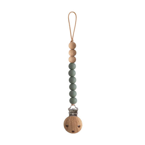 Mushie Pacifier Clip Eva - Dried Thyme