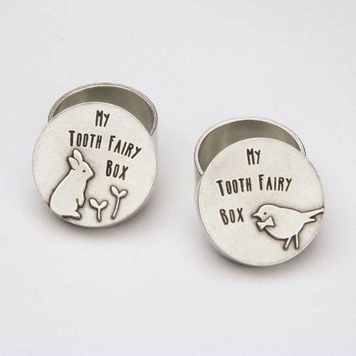 Pewter Tooth Fairy Box | Adorable Keepsake for Kids