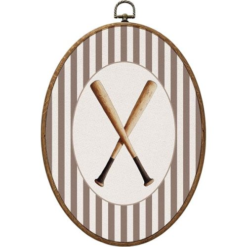 KYTWSFWS Baseball Bat Kids Room Canvas Wall Art Decor Prints 8.6x11.4 Inch