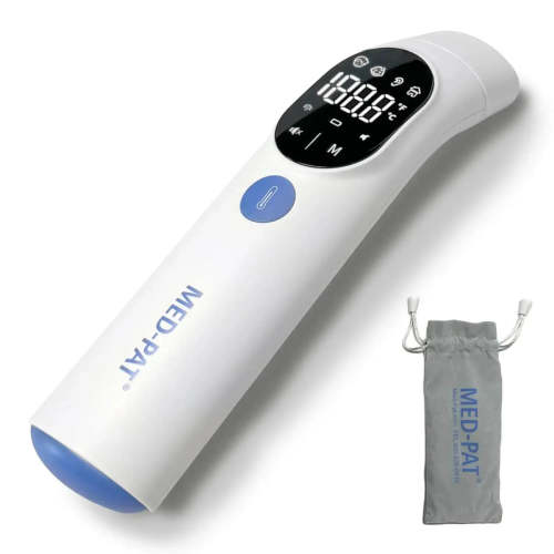 Med-Pat TH-1 Digital Infrared Thermometer – 4-in-1 Ear & Forehead
