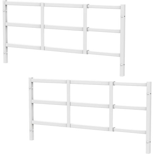 Fixed Window Safety Guard 14”x 38” *2 Pack Adjustable Width Prevents Accidental Falls, Non-Egress, Tamper Resistant Screws Included, White