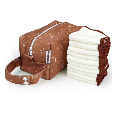 Reusable Bamboo Wipes with Travel Pod